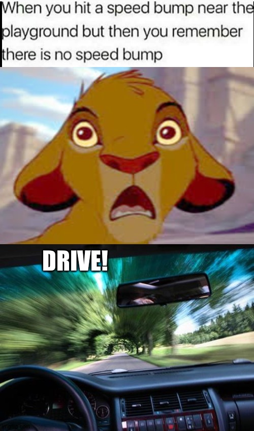 Drive | DRIVE! | image tagged in driving fast | made w/ Imgflip meme maker
