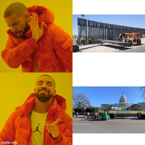 Now Thats My Kind of Border! | image tagged in memes,drake hotline bling,politics lol | made w/ Imgflip meme maker