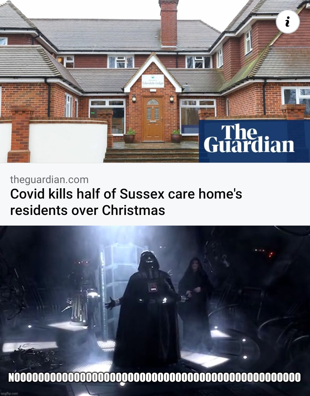 :( | NOOOOOOOOOOOOOOOOOOOOOOOOOOOOOOOOOOOOOOOOOOOOOOOO | image tagged in vader nooooooooo,covid | made w/ Imgflip meme maker