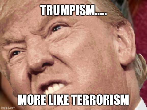 Wow | TRUMPISM..... MORE LIKE TERRORISM | image tagged in election 2020 | made w/ Imgflip meme maker