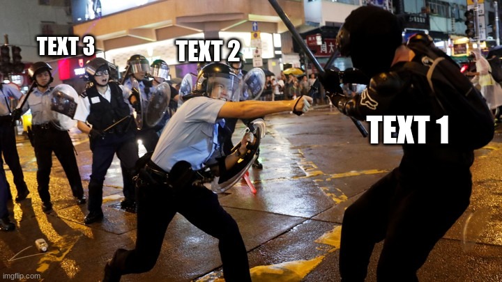 ok | TEXT 3; TEXT 2; TEXT 1 | image tagged in hong kong protester | made w/ Imgflip meme maker