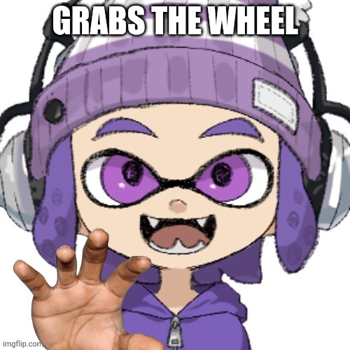 GRABS THE WHEEL | image tagged in bryce hand | made w/ Imgflip meme maker
