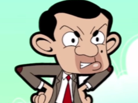 High Quality Mr Bean looks pissed Blank Meme Template