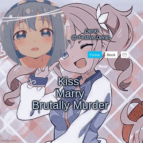 ~Announcement thing~ | Kiss 
Marry
Brutally Murder | image tagged in announcement thing | made w/ Imgflip meme maker