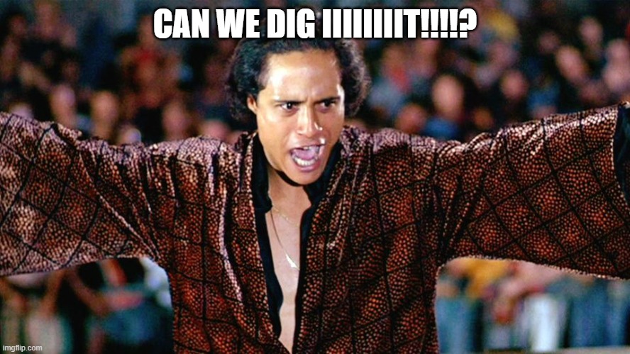 Can You Dig It? | CAN WE DIG IIIIIIIIT!!!!? | image tagged in can you dig it | made w/ Imgflip meme maker