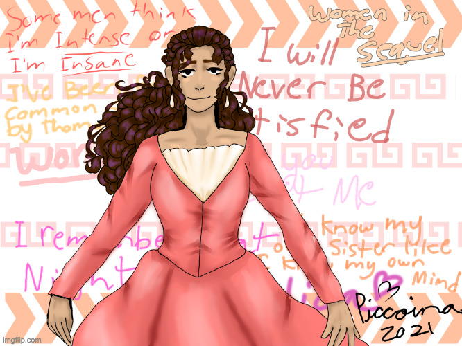 a drawing I did of angelica | image tagged in angelicaaaaaaaaaa | made w/ Imgflip meme maker