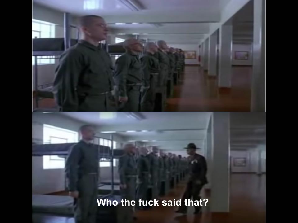 Full Metal jacket Blank Meme Template