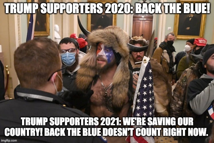 Back the Blue | image tagged in riot,patriot,protest,trump,white house | made w/ Imgflip meme maker