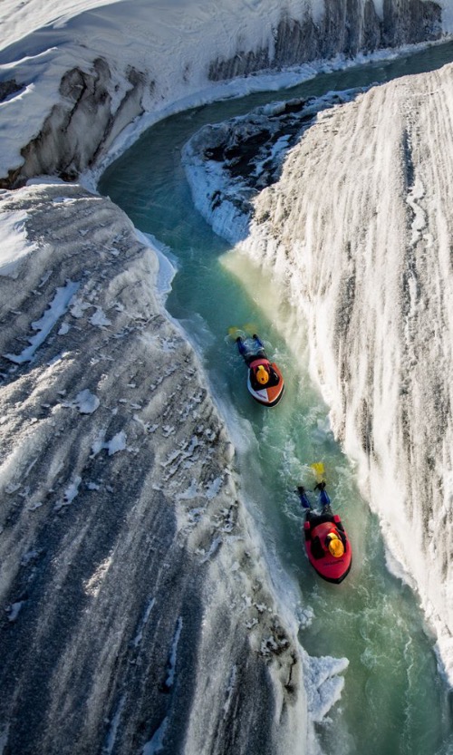 Tubing On A Glacier. Photo credit: David Carlier | image tagged in awesome,pics,photography | made w/ Imgflip meme maker