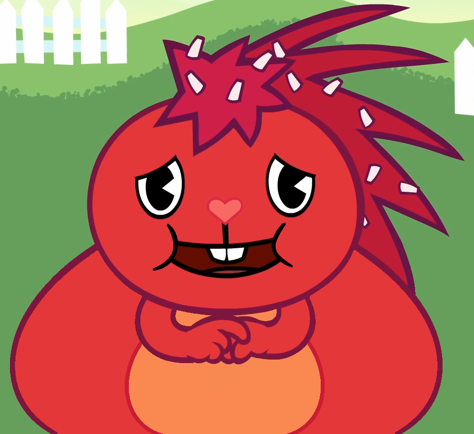 Fat Flaky from Happy Tree Friends Blank Meme Template