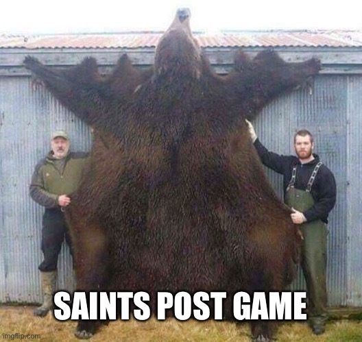 Saints | SAINTS POST GAME | image tagged in saints | made w/ Imgflip meme maker