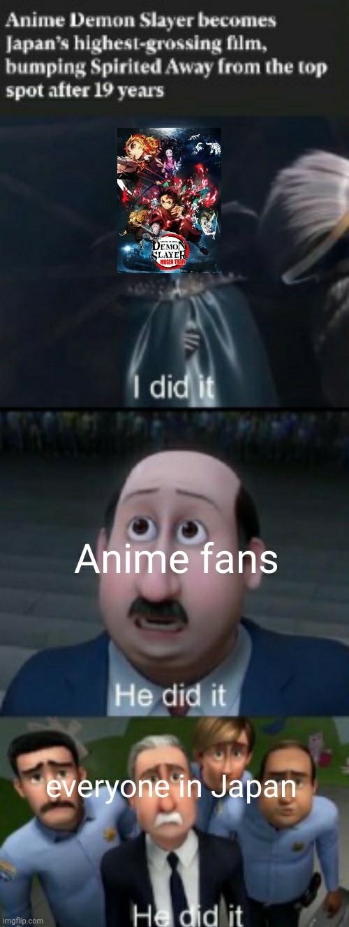 Congratulations | image tagged in demon slayer,megamind,animeme,anime | made w/ Imgflip meme maker