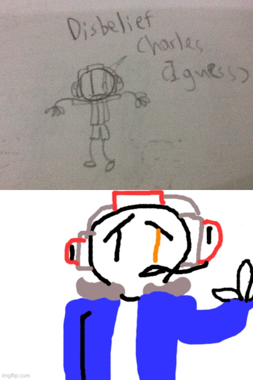 Found this in my sketchbook lolz | image tagged in blank white template,disbelief,au,henry stickmin,undertale,papyrus undertale | made w/ Imgflip meme maker