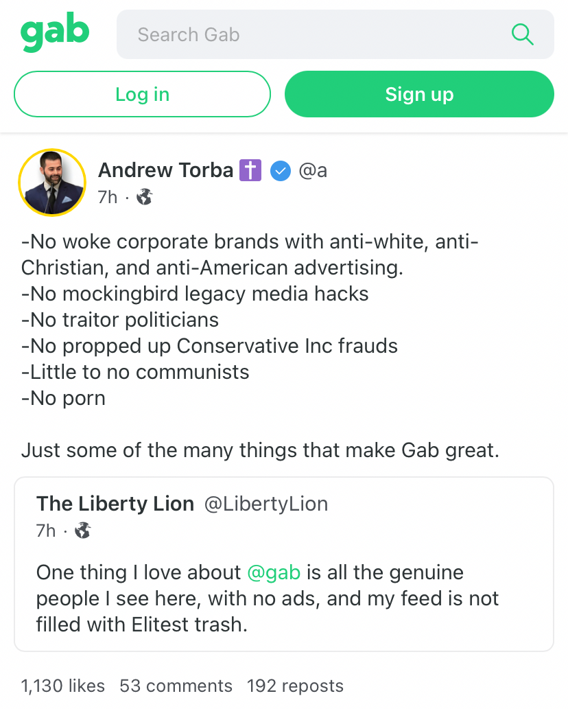 Gab Andrew Torba Blank Meme Template