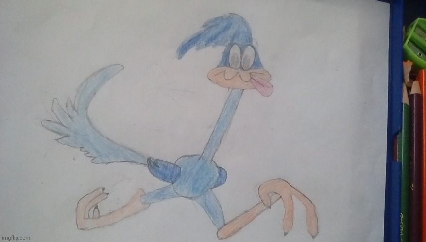 I drawd the road runner | image tagged in road runner | made w/ Imgflip meme maker