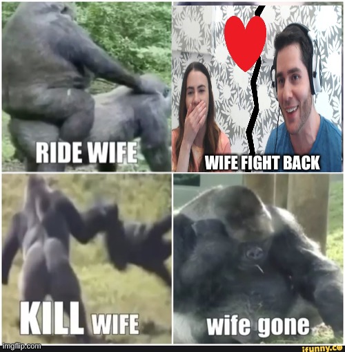 WIFE FIGHT BACK | made w/ Imgflip meme maker
