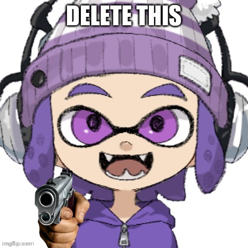 DELETE THIS | image tagged in bryce with gun | made w/ Imgflip meme maker