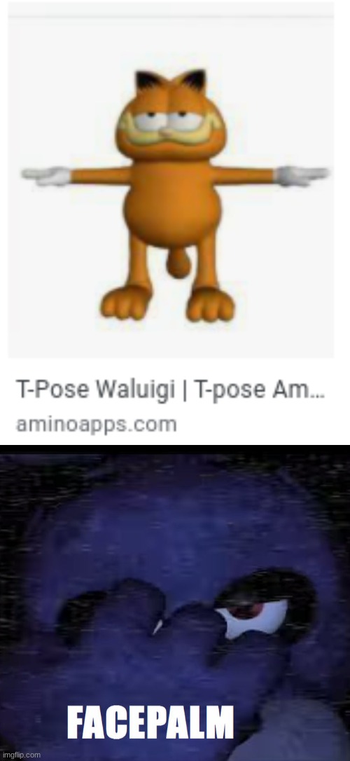 whoever keeps making these needs to be fired | image tagged in garfield,fnaf,bonnie,fnaf_bonnie | made w/ Imgflip meme maker