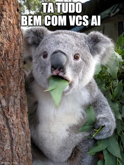 Preoculpado | TA TUDO BEM COM VCS AI | image tagged in memes,surprised koala | made w/ Imgflip meme maker