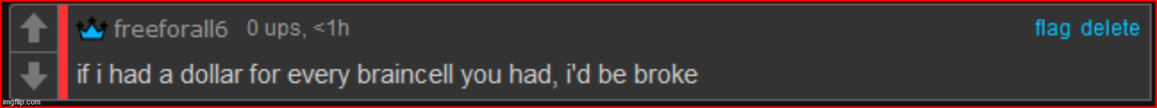 New roast created by me | made w/ Imgflip meme maker