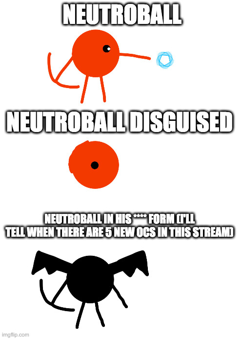 Im not a begger, sorry | NEUTROBALL; NEUTROBALL DISGUISED; NEUTROBALL IN HIS **** FORM (I'LL TELL WHEN THERE ARE 5 NEW OCS IN THIS STREAM) | made w/ Imgflip meme maker