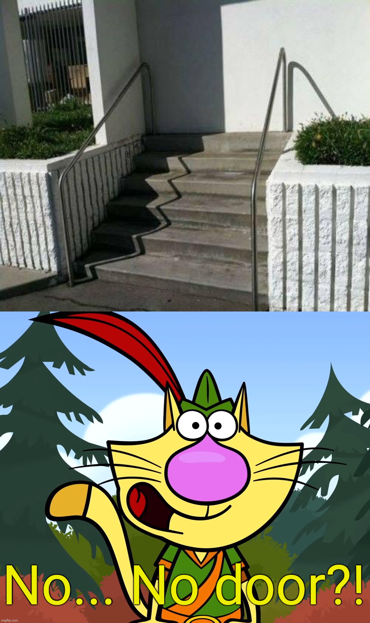 Come on, No doors, Damn it! | No... No door?! | image tagged in no way nature cat,you had one job,task failed successfully,certified bruh moment,fails,funny | made w/ Imgflip meme maker