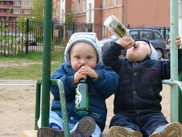 baby drinking beer | image tagged in baby drinking beer | made w/ Imgflip meme maker