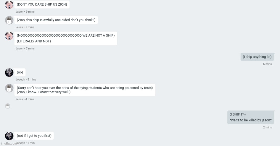 When I ship my friends to make them gay: | image tagged in lol | made w/ Imgflip meme maker