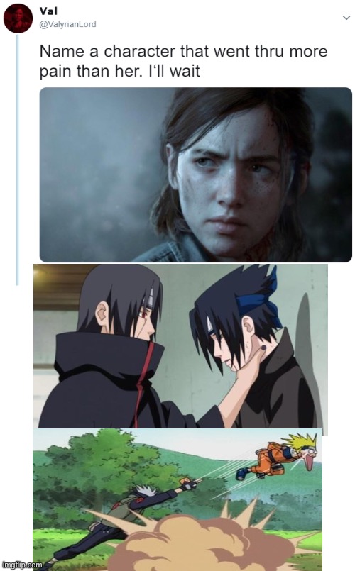 All four of these characters | image tagged in name one character who went through more pain than her | made w/ Imgflip meme maker