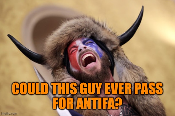 COULD THIS GUY EVER PASS
FOR ANTIFA? | made w/ Imgflip meme maker