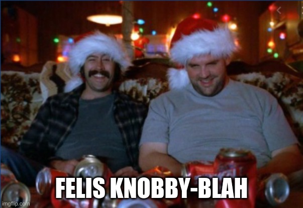 Felis Knobby-Blah | FELIS KNOBBY-BLAH | image tagged in christmas | made w/ Imgflip meme maker