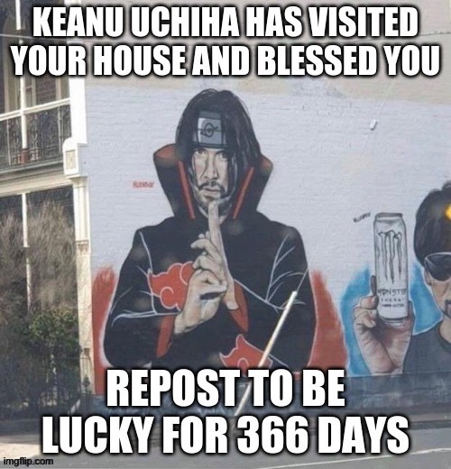 Repost this | image tagged in keanu | made w/ Imgflip meme maker