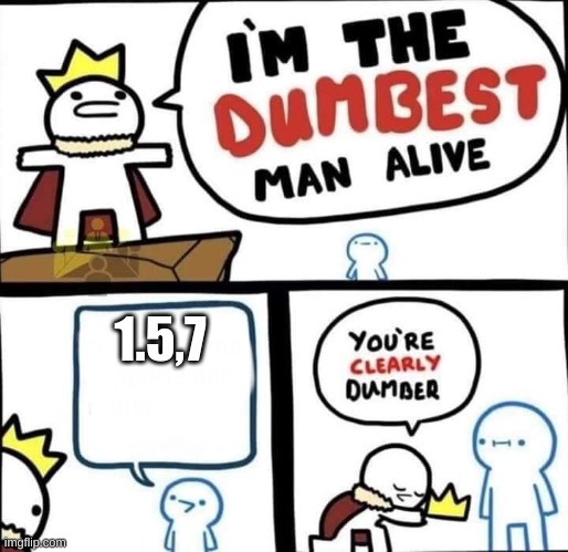 r | 1.5,7 | image tagged in dumbest man alive blank,memes | made w/ Imgflip meme maker