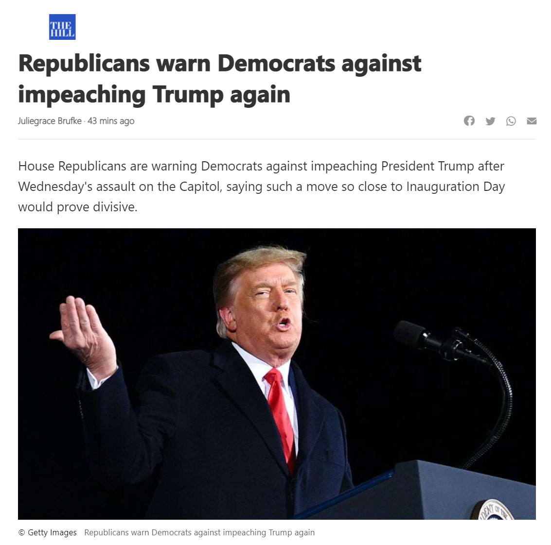 Republicans warn Democrats impeachment Blank Meme Template