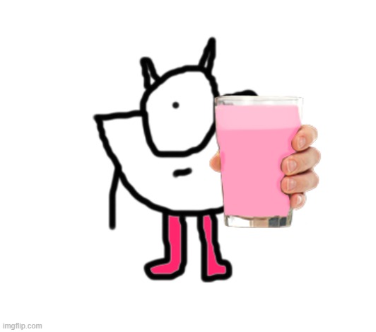 Wait, is R-taws giving you strawberry milk? | image tagged in oc,strawberry milk,heresy | made w/ Imgflip meme maker