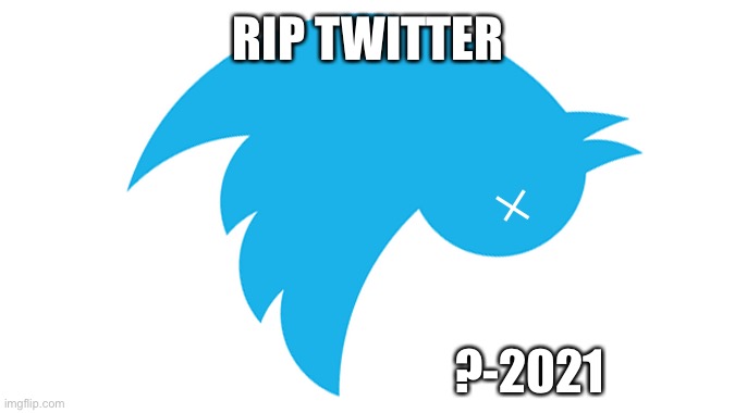 And dont tell me the year they began because I could care less |  RIP TWITTER; ?-2021 | image tagged in rip twitter,dodo bird,barry,bloody twits | made w/ Imgflip meme maker