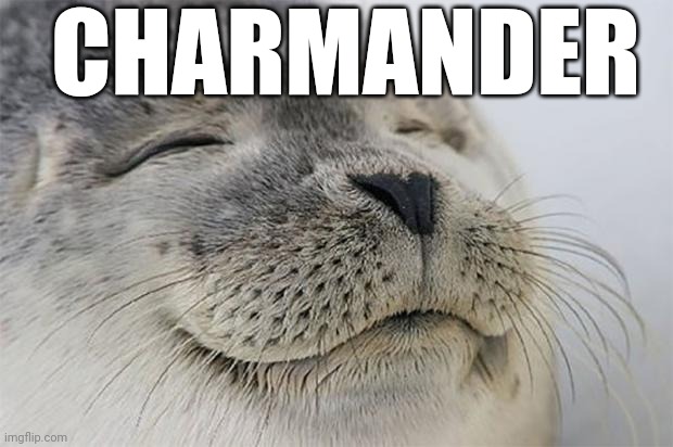 Satisfied Seal Meme | CHARMANDER | image tagged in memes,satisfied seal | made w/ Imgflip meme maker