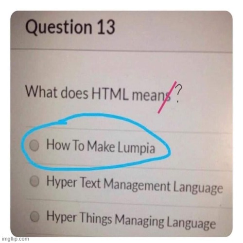 Does anybody here knows Lumpia? | made w/ Imgflip meme maker