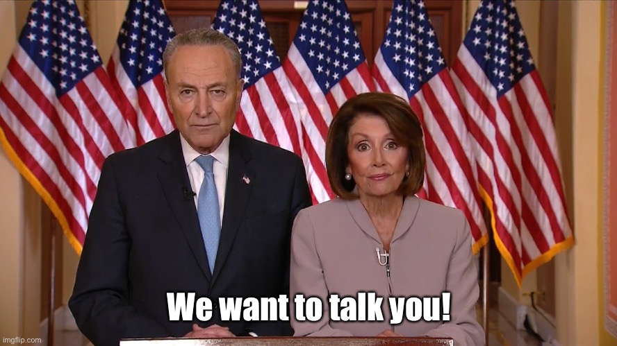 Chuck and Nancy | We want to talk you! | image tagged in chuck and nancy | made w/ Imgflip meme maker