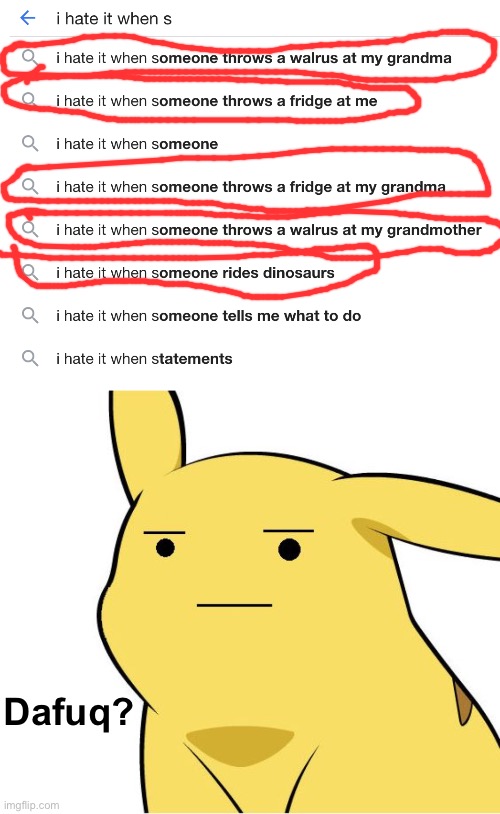 Why?! | Dafuq? | image tagged in pikachu is not amused | made w/ Imgflip meme maker