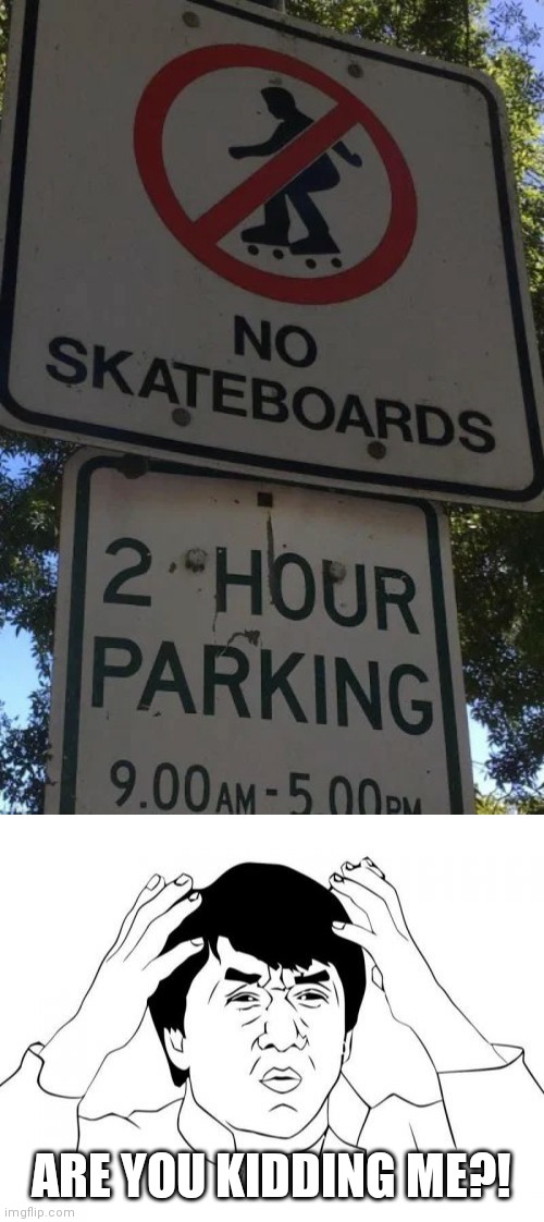 Really?! This isn't skateboarding. | ARE YOU KIDDING ME?! | image tagged in memes,jackie chan wtf,you had one job,funny,task failed successfully,skateboard | made w/ Imgflip meme maker