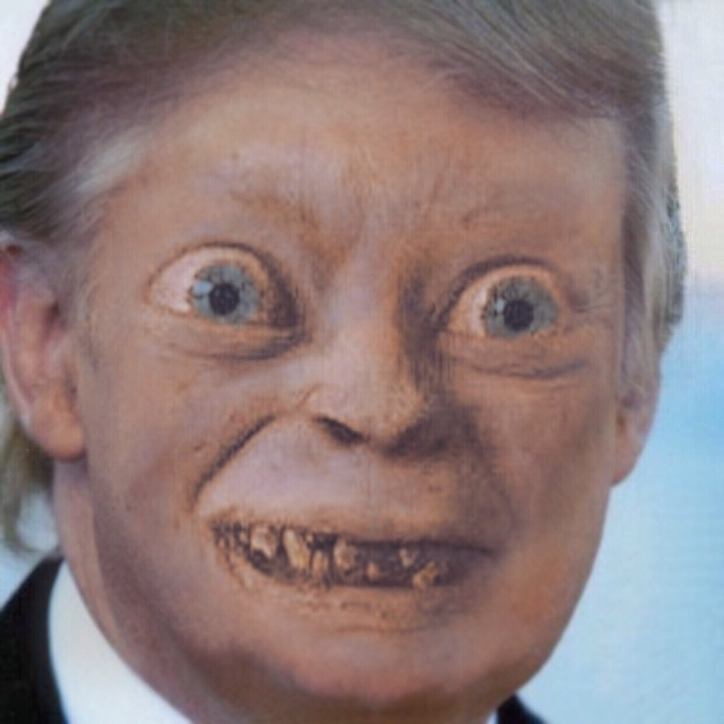 Trump Gollum the Monster "My Precious" Blank Meme Template