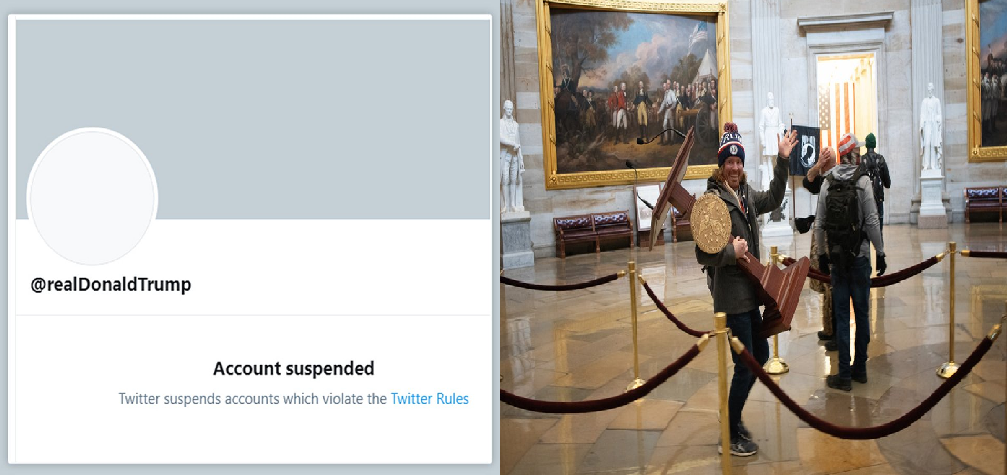 DJT Twitter Suspend vs Coup Blank Meme Template