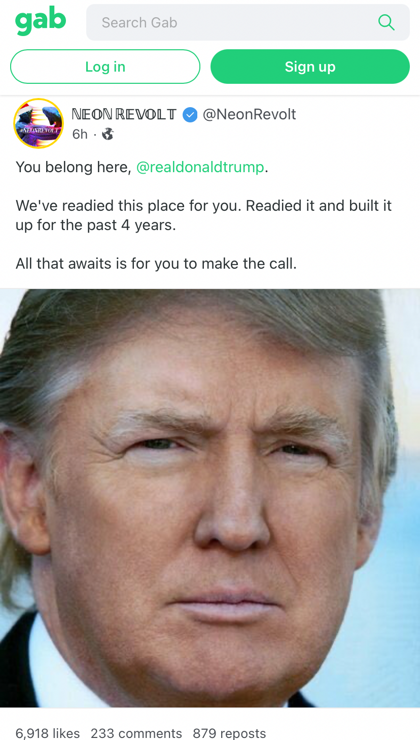 Gab Trump Blank Meme Template