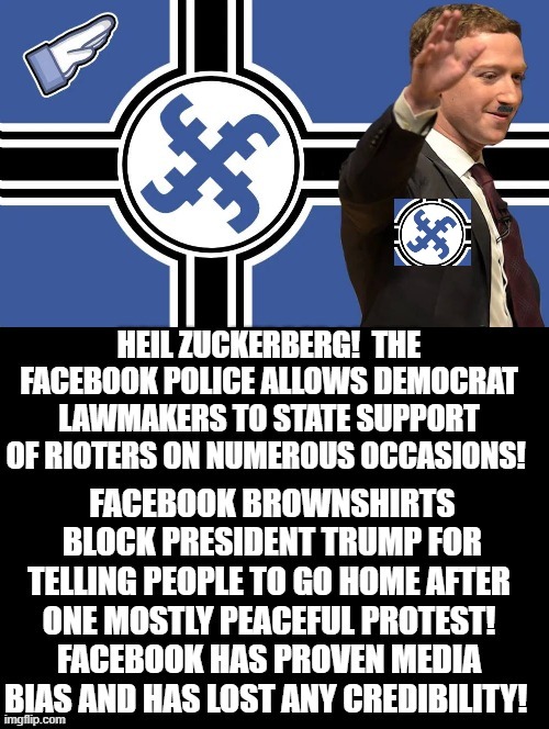 Facebook Brown Shirts Have Lost All Credibility! | image tagged in nazi,stupid liberals,democrats,trump | made w/ Imgflip meme maker