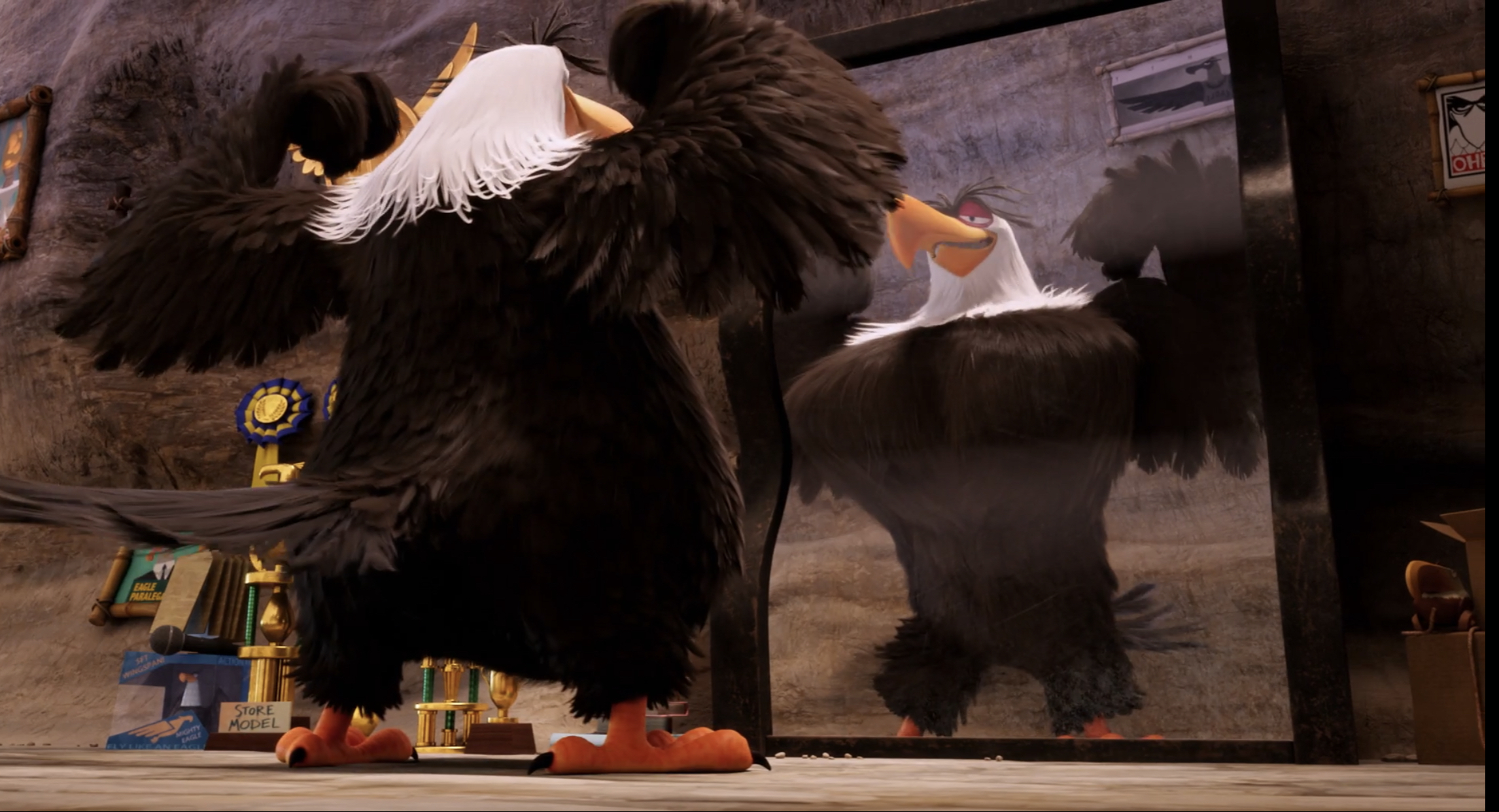 Mighty eagle, angry birds Blank Meme Template