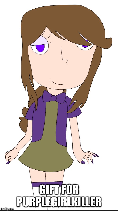 I drew arts | GIFT FOR PURPLEGIRLKILLER | made w/ Imgflip meme maker