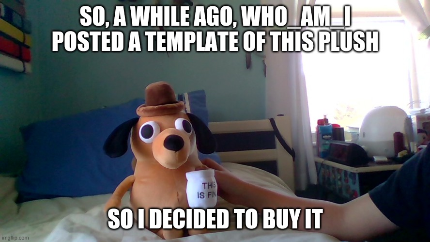 This is fin BUT rtx is on | SO, A WHILE AGO, WHO_AM_I POSTED A TEMPLATE OF THIS PLUSH; SO I DECIDED TO BUY IT | image tagged in helo,you,beautiful,person | made w/ Imgflip meme maker
