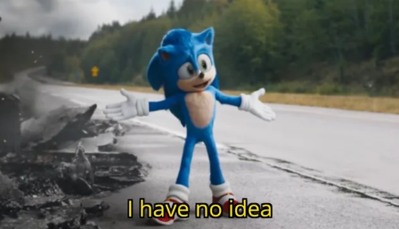 Sonic I have no idea Blank Meme Template