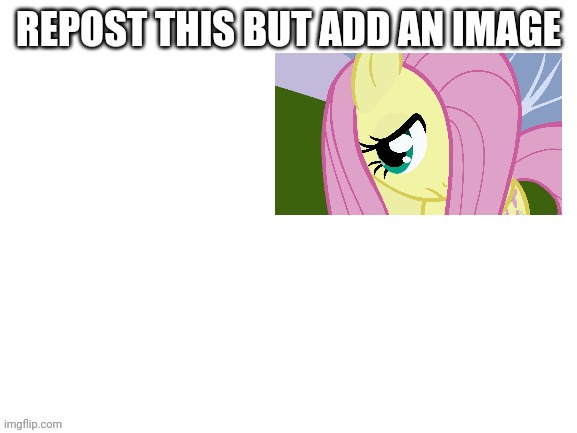 Repost. | image tagged in fluttershy | made w/ Imgflip meme maker